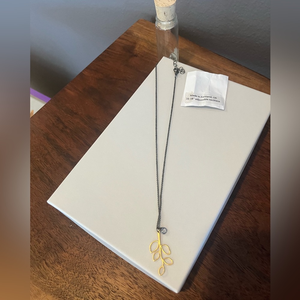 Handmade Gold Leaf Necklace